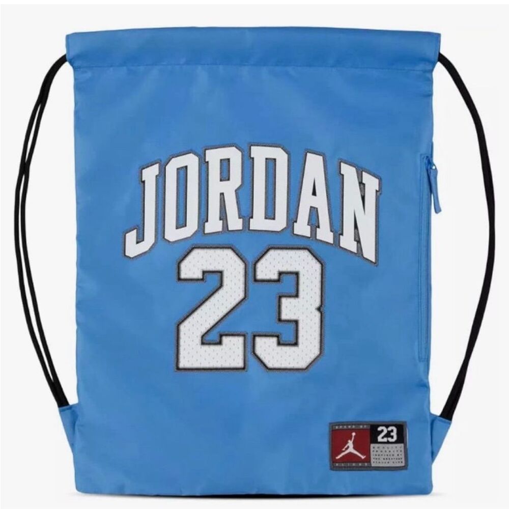 Nike Air Jordan Gym drawstring bag Backpack North Carolina Blue NWT